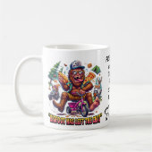Glücklicher Bigfoot Sasquatch Frühstück Kaffee Kaffeetasse (Links)