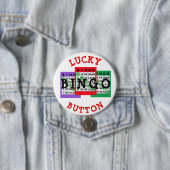 Glücklicher BINGO Button mit Bingokarten (Beispiel)