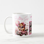GLÜCKLICHER BIRTHDAY MÄDCHEN PINK BIAVER PERSONALI KAFFEETASSE (Links)