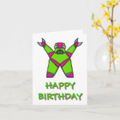 GLÜCKLICHER BIRTHTAGKÖRPER KARTE (Gelbe Blume)