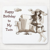 GLÜCKLICHER BIRTHTAGSISTER MOUSEPAD (Vorne)