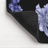 Glücklicher blauer Kranz u. Stern Mousepad (Ecke)