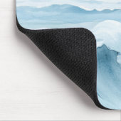 Glücklicher blauer Ozean Delfin Wellen Mousepad (Ecke)