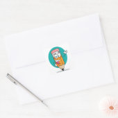 Glücklicher Bleistift Aufkleber (Umschlag)