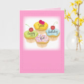 Glücklicher Bonbon-16. Geburtstag, rosa Karte für (Gelbe Blume)