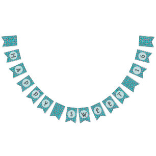 Glücklicher Bonbon 16 Geburtstags-Party Wimpelkette