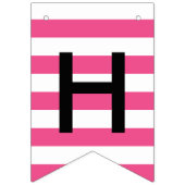 Glücklicher Bonbon 16 rosa u. schwarzes Make-up u. Wimpelkette (Zweite Fahne)