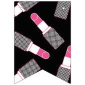 Glücklicher Bonbon 16 rosa u. schwarzes Make-up u. Wimpelkette (Erste Fahne)