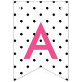 Glücklicher Bonbon 16 rosa u. schwarzes Make-up u. Wimpelkette (Dritte Fahne)