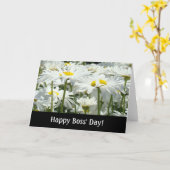 Glücklicher Boss' Day! Karten Weiße Daisy Blume Bo (Gelbe Blume)