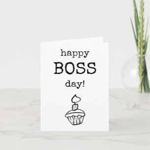 Glücklicher Boss Tag, Wertschätzung, Wertkarte Karte
