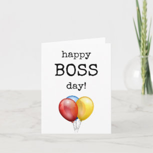 Glücklicher Boss Tag, Wertschätzung, Wertkarte Karte