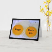 Glücklicher Boss's Day Egg-stra Special Boss! Karte (Gelbe Blume)