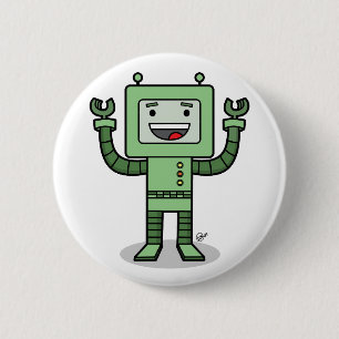 Glücklicher Bot - Knopf Button