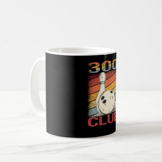 Glücklicher Bowling Das perfekte Game Shirt 300 Cl Kaffeetasse (Vorderseite Links)