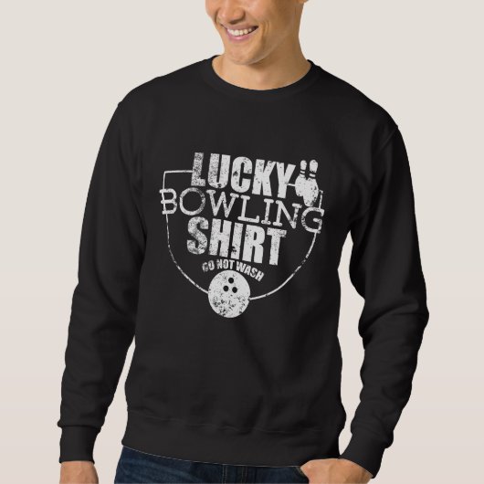 Glücklicher Bowling Funny für Bowlers Sweatshirt (Vorderseite)