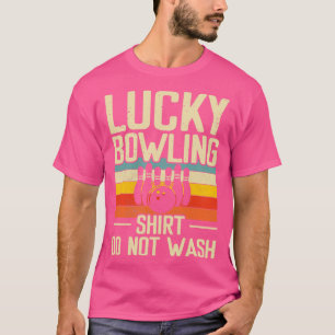 Glücklicher Bowling nicht waschen lustige Bowler B T-Shirt