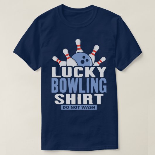 Glücklicher Bowling nicht waschen lustigen Bowling T-Shirt (Design vorne)