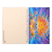 Glücklicher Briefumschlag Notizblock (Vorderseite)