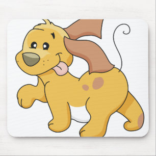 Glücklicher Brown-Hund Mousepad