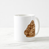 Glücklicher Buddha Kaffeetasse (VorderseiteRechts)