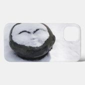 Glücklicher Buddha mit Schnee-Gesichtsbehandlung Case-Mate iPhone Hülle (Rückseite (Horizontal))