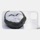Glücklicher Buddha mit Schnee-Gesichtsbehandlung Case-Mate iPhone Hülle (Rückseite (Horizontal))