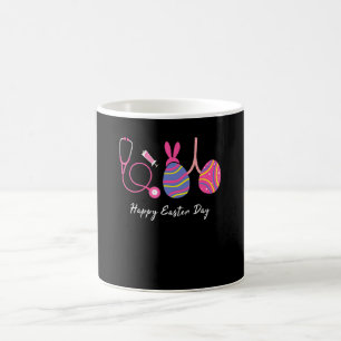 Glücklicher Bunny Egg Lungen Atemwegs Krankenschwe Kaffeetasse