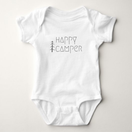 glücklicher Camper. Baby Bodyssuits & One-Pieces Baby Strampler (Vorderseite)