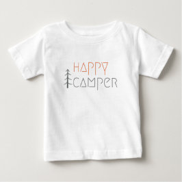 glücklicher Camper. Baby T - Shirt