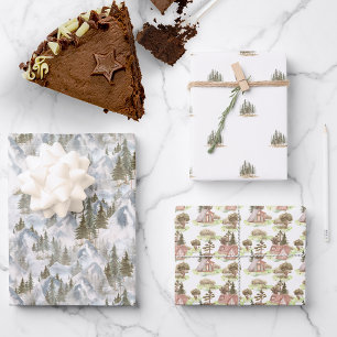 Glücklicher Camper   Camping-Geburtstagsfeier Geschenkpapier Set