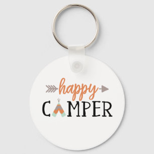 Glücklicher Camper, Camping Schlüsselanhänger