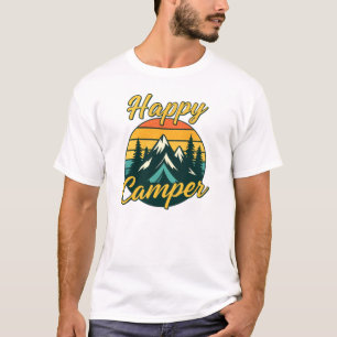 Glücklicher Camper, Camping Vibes T-Shirt