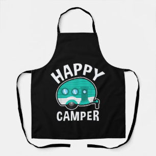 Glücklicher Camper Campingwagen Wohnwagen Lustiger Schürze