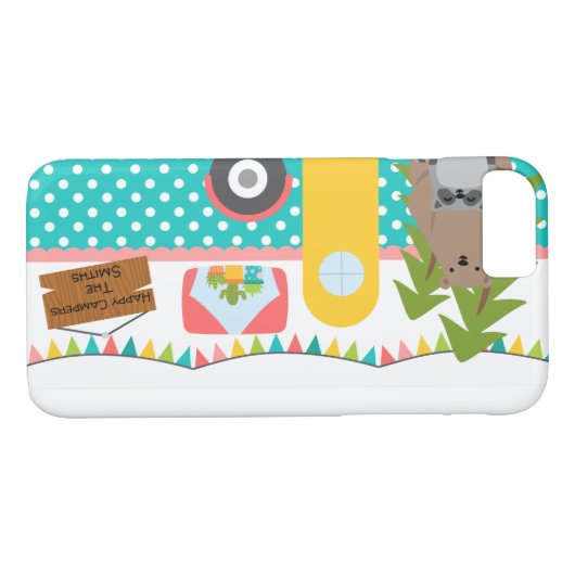 glücklicher Camper Case-Mate iPhone Hülle (Rückseite (Horizontal))