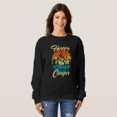 Glücklicher Camper für Sommercamping 1 Sweatshirt (Vorne ganz)