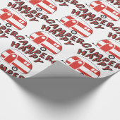 Glücklicher Camper Geschenkpapier (Ecke)