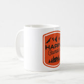 Glücklicher Camper Kaffeetasse (Vorderseite Links)