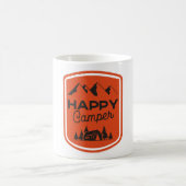 Glücklicher Camper Kaffeetasse (Mittel)