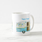 Glücklicher Camper Kaffeetasse (VorderseiteRechts)