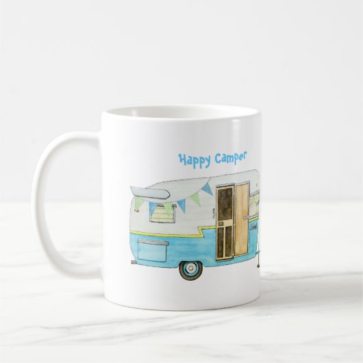Glücklicher Camper Kaffeetasse (Links)