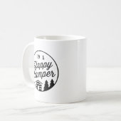 glücklicher Camper Kaffeetasse (Vorderseite Links)