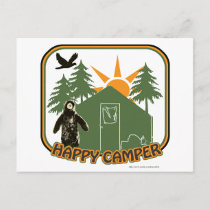 Glücklicher Camper Klassiker Postkarte