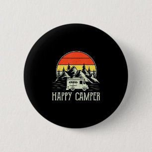 Glücklicher Camper Kleinkind Junge lustig vintage Button