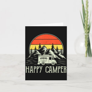 Glücklicher Camper Kleinkind Junge lustig vintage  Karte