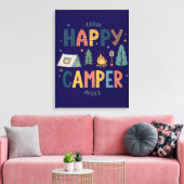 Glücklicher Camper Leinwanddruck (Insitu (Wohnzimmer))