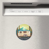 Glücklicher Camper Magnet (In Situ (Geschirrspüler))