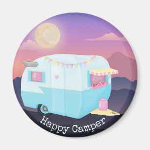 Glücklicher Camper Magnet