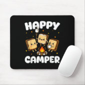 Glücklicher Camper Marshmallow Lustiges Camping Mä Mousepad (Mit Mouse)