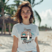 Glücklicher Camper mit Wohnwagen Tri-Blend Shirt